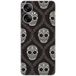 Xiaomi Redmi 13C 5G Floral skull bedrukt siliconen hoesje
