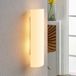 Lindby Wandlamp Ophelia - 2 Lichtpunten - Glas, Metaal - H: 39 cm - E14 - Wit Opaal, Wit