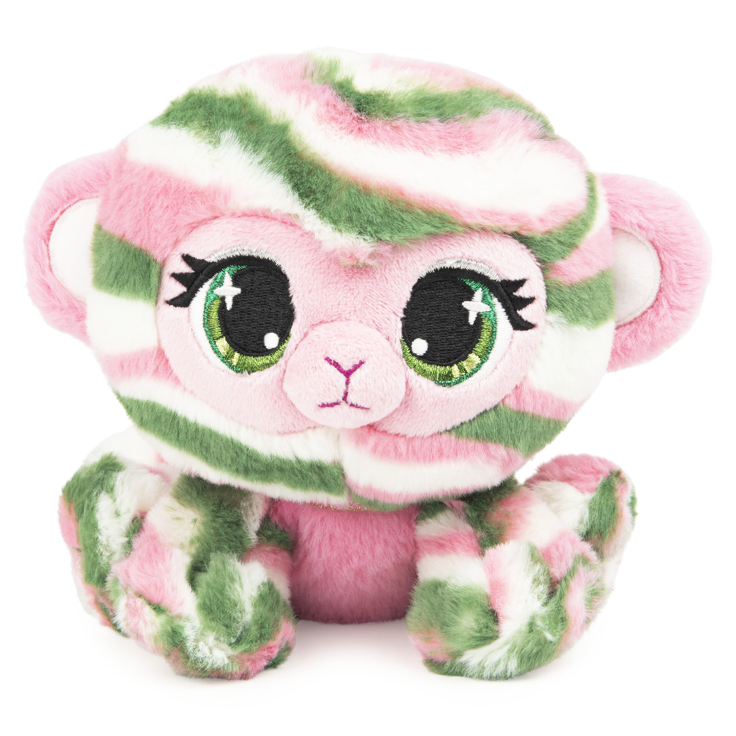 Gund P.Lushes Designer Fashion Pets - Olivia Moss Monkey - zachte pluchen knuffel van 15 cm - Roze