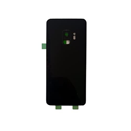 Smartex Smartex® Back Glass compatibel met Samsung Galaxy S9 (G960) - Back Glass Big Hole (Zwart)