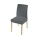 Italian Bed Linen Leslie Stoelhoes met rugleuning, elastisch, eenheidsmaat, donkergrijs, 2 stuks