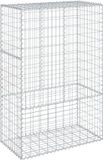 vidaXL Mur en gabion 100x50x150 cm Fer galvanisé Argenté
