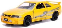 Jada Toys Leon's Nissan Skyline R33 GTR The Fast And The Furious 1:32 Yellow Diecast Car