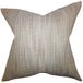 The Pillow Collection Zebulun Geweven kussensloop, polyester, bruin, 7485 x 7485 x 2616 cm