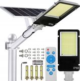 CARSS-POL SP Z O.O. Lampe solaire LED puissante 1200W Lampadaire de jardin avec détecteur de crépuscule