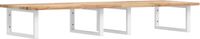 vidaXL - Badkamer - wandschap - staal - en - massief - acaciahout