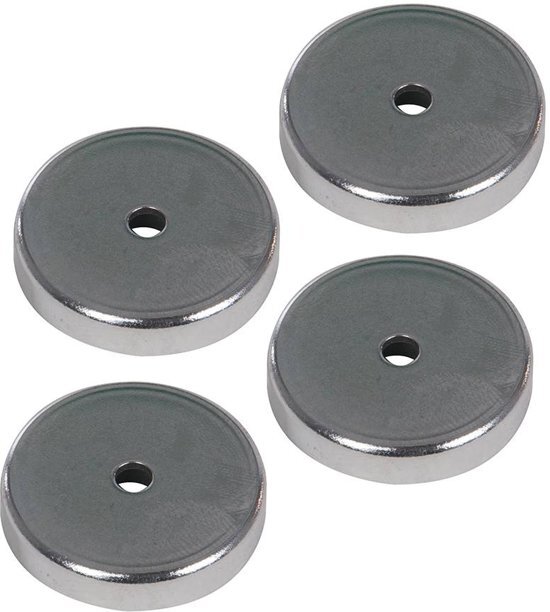 Silverline Ferrietmagneet 4 pk. 7 2 kg capaciteit