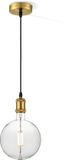 Home Sweet Home Hanglamp Brons Vintage Globe - E27 - Inclusief LED Lamp