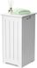 COAST™ Panier à linge - Moderne - 35L - MDF - Blanc