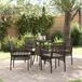 Maison Exclusive - Ensemble de jardin extérieur, 5 pièces, marron, en polyrotin tressé
