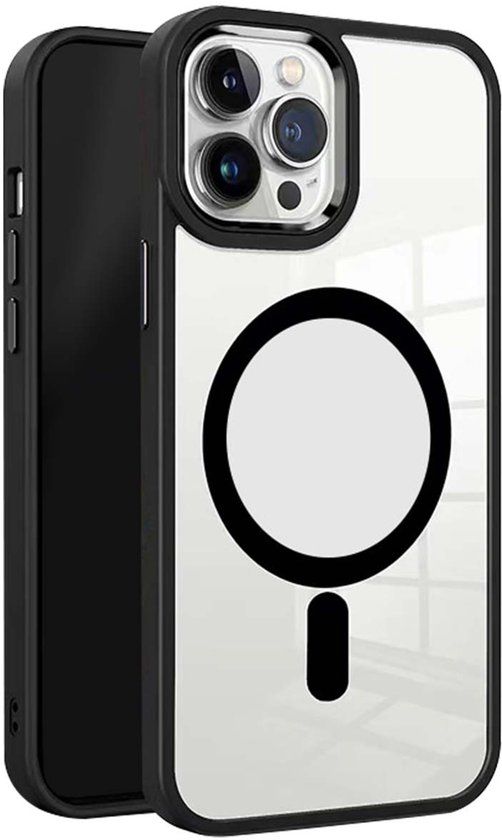 Jaym, Bumperhoesje compatibel met MagSafe Geschikt voor Apple iPhone 16 Pro Max, Zwart
