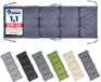 Garronda Bankkussen 160x50 cm – 10 cm dik – Waterafstotend & UV-bestendig – met Banden – Marineblauw