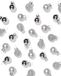 HEMA Boules de Noël 3,2 cm Verre Mini Argenté - 36 Pièces