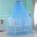 Bol Baby lit bébé dôme lits d'enfants moustiquaire suspension filet de lit cadre de moustiquaire style palais berceau literie ensemble - moustiquaire bleu - sans support
