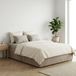 Terre de Nuit Lit coffre, 140 x 190 cm, velours, taupe