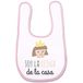 Supermolon 02871 Babyslabbetje met klittenbandsluiting, pastelroze, uniseks
