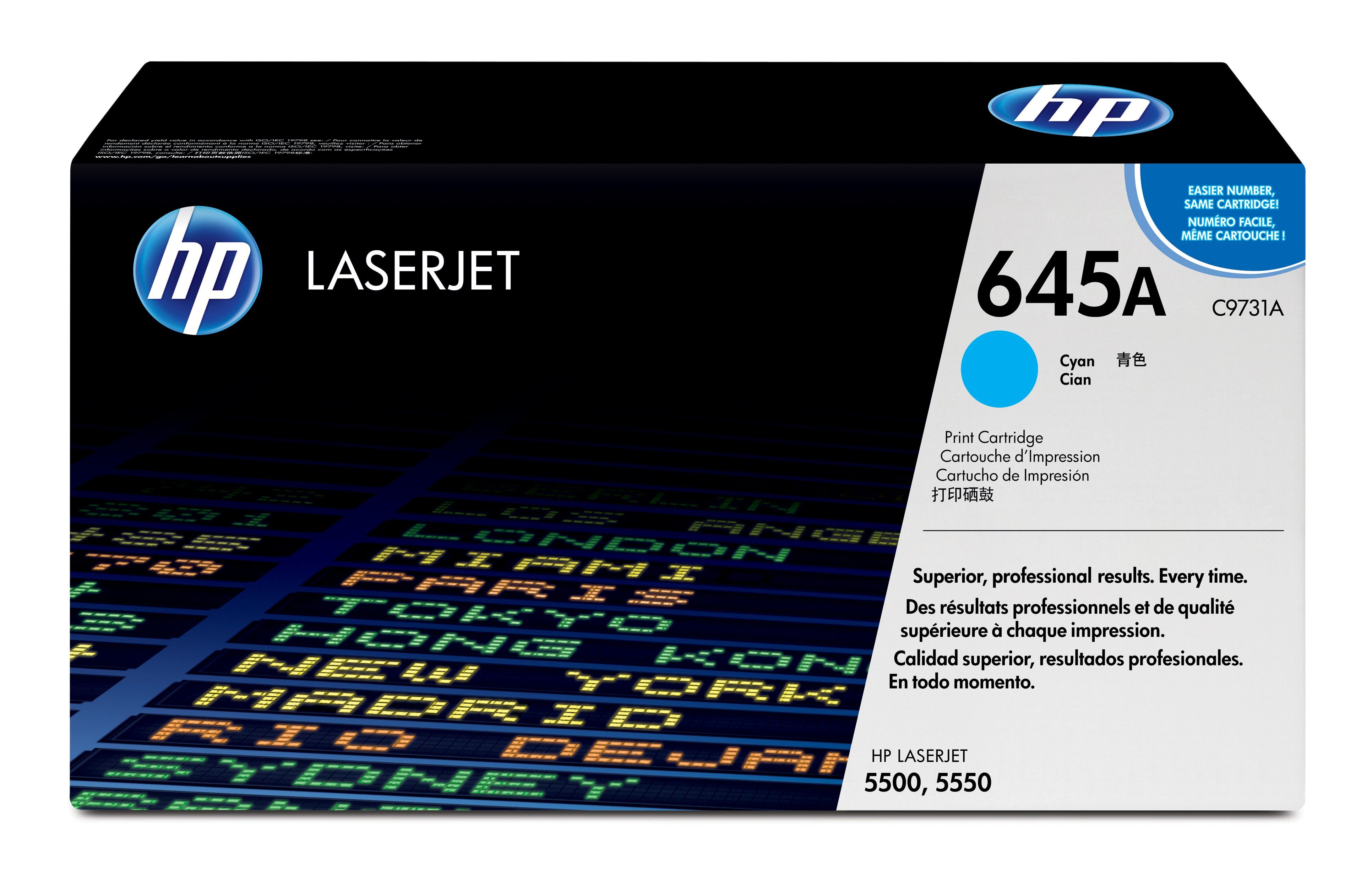 HP 645A Original Cyan Toner Cartridge