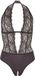 Cottelli Collection – Erotische V Split Body met Toegang tot de Intieme Zones – Maat XL – Wit