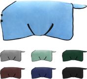 vidaXL Paardendeken - Volledig - Aqua - 105 cm - Polyester - Fleece