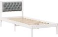 vidaXL Bedframe lichtgrijs massief grenenhout 75 x 190 cm