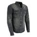 Milwaukee Leather Heren Mpm1620-zwart denim bikershirt met aramide (pak van 1)