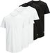 JACK & JONES 5-pack heren T-shirts - ronde hals - Multipack heren ondershirt katoen - Korte mouwen - Zwart/Wit / XS