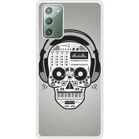 Samsung Galaxy Note Versterkt hard hoesje - ontwerp skull music