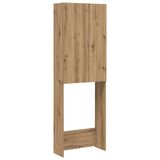 vidaXL Wasmachinekast - 64x25,5x190 cm - Artisanaal Eikenkleur