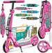 KESSER® Trottinette acrobatique - Trottinette pour enfants - Trottinette pour enfants et adultes jusqu'à 100 kg et 185 cm de long