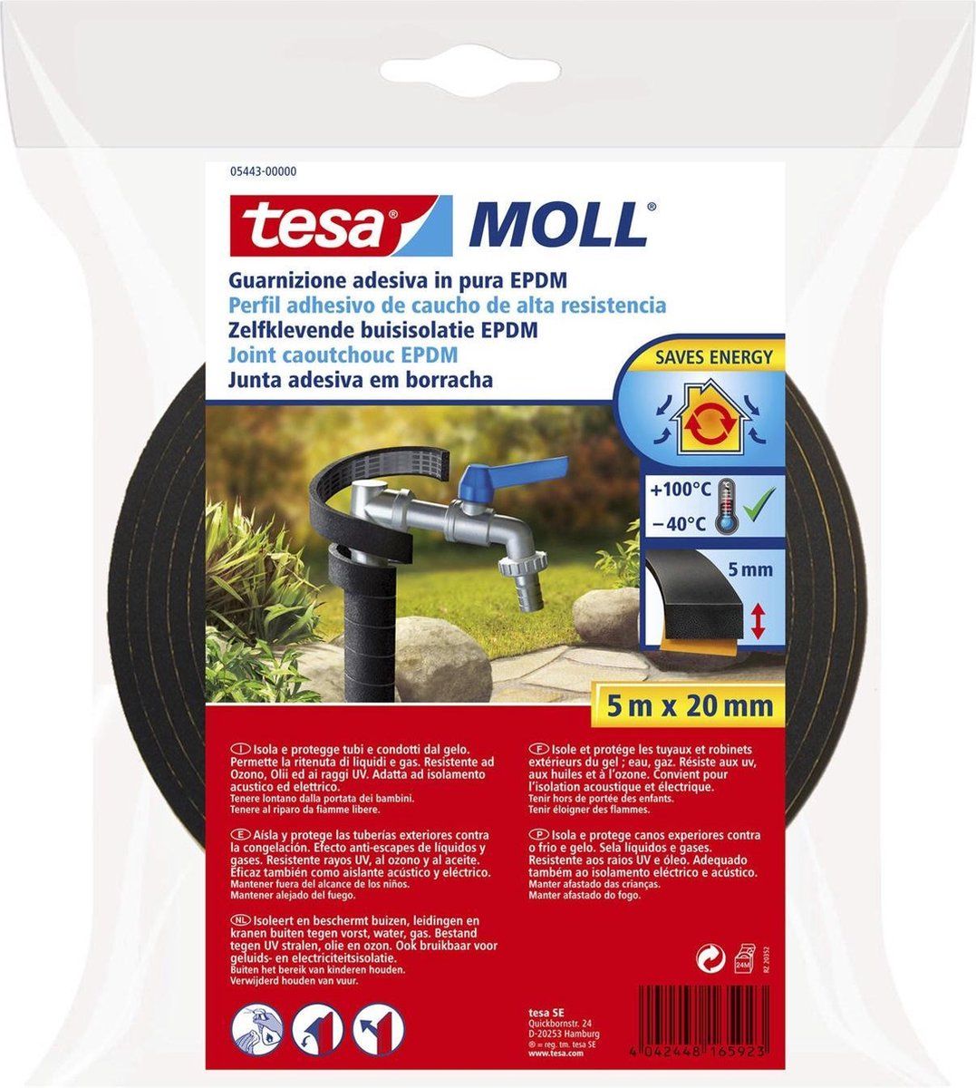 tesa Buisisolatie EPDM 5m 2cm