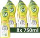 Cif - Cleanboost Schuurmiddel - Cream Citroen - 8 flessen x 750 ml