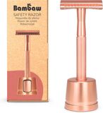 Bambaw Metalen Scheermes met Standaard – Roségoud