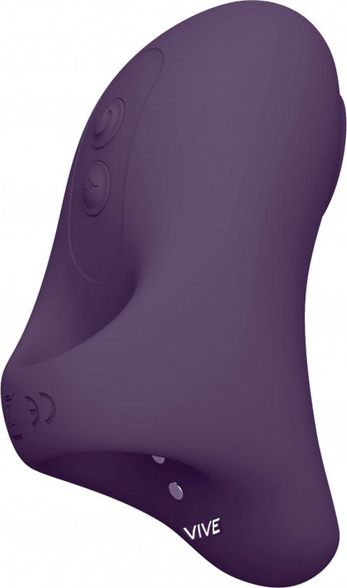 Vive Hana - Paarse Vinger Vibrator - Met Ribbels - Oplaadbaar