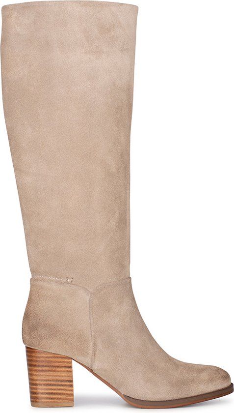 Poelman CLSHN2259-03 Cappuccino Suède Dames Laarzen - Maat 37 - Lente/Zomer 2024