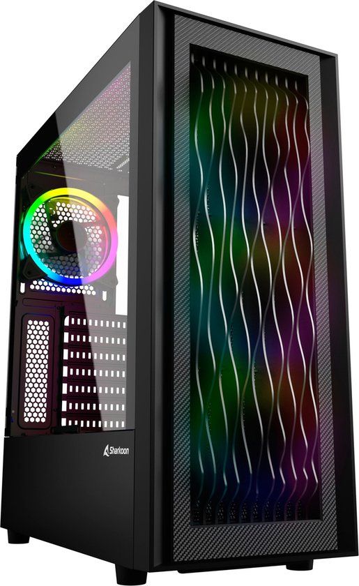Sharkoon RGB Wave ATX Semi-tower Box Black