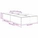 vidaXL Opbergbedframe Zwart eiken Bewerkt hout 80 x 200 cm