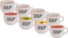 Cosy & Trendy Soepbekers/soepkommen - 8x - creme wit - 11 cm - 510 ml - keramiek