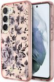 Guess Coque arrière à fleurs pour Samsung Galaxy S23 - Rose