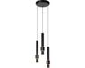 Lucide MARGARY - Hanglamp - Ø 28 cm - LED Dimbaar - 3x4W 2700K - Zwart