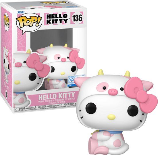 Funko POP! HELLO KITTY 136 Hello Kitty in cow cosplay EXCLUSIVE