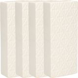 Gerimport Waterverdamper - 5x - wit - keramiek - 400 ml - radiatorbak luchtbevochtiger - 7,4 x 17,7 cm