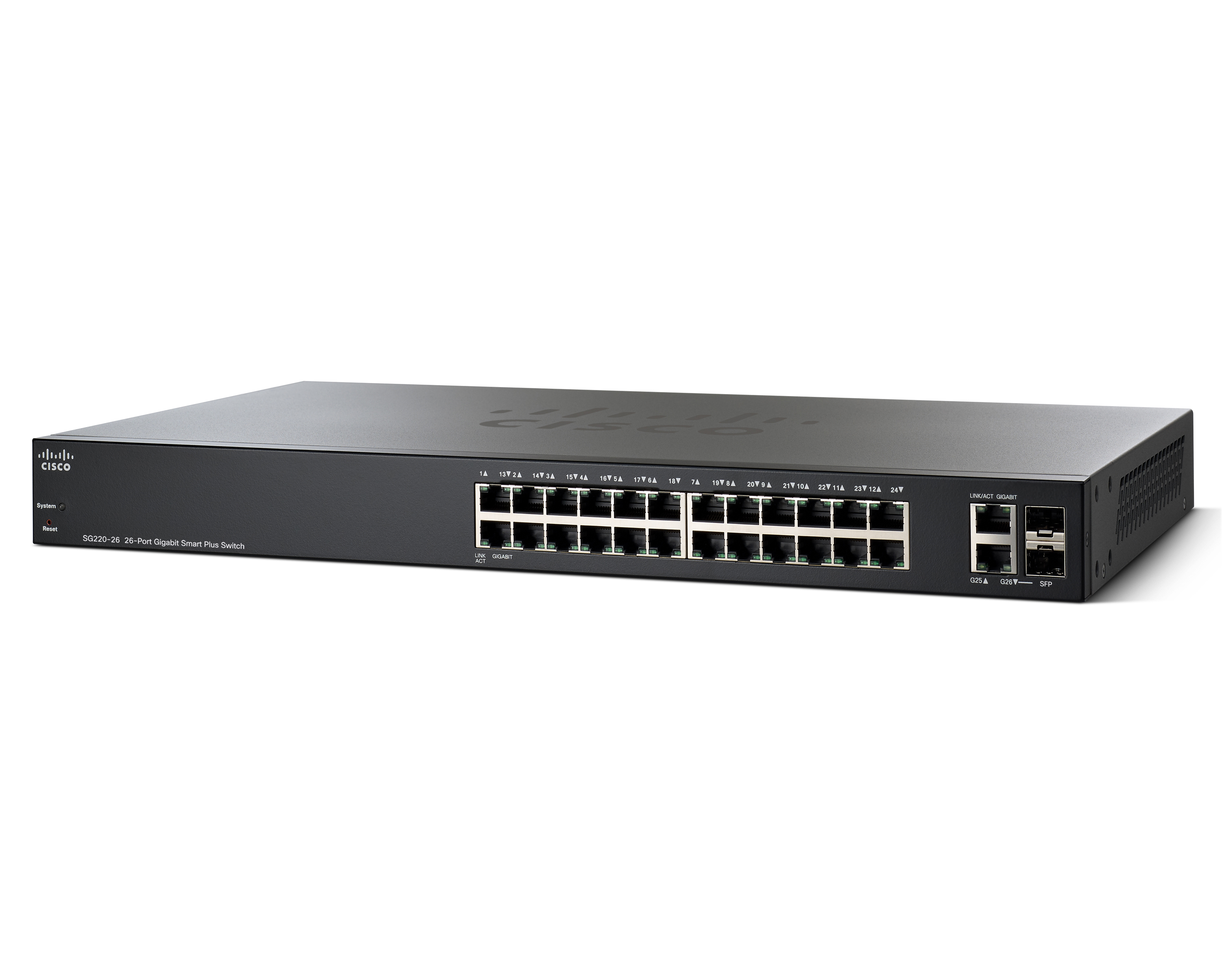 Cisco Small Business 200 220 Series Switch - 24-poorts - Gigabit - Layer 2 - Managed