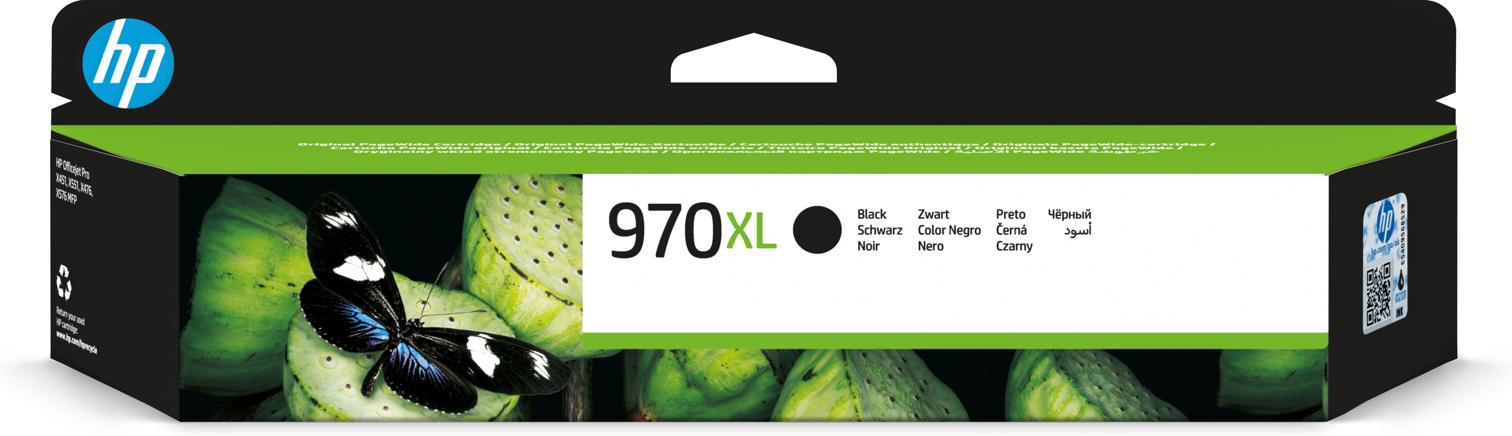 HP 970XL Black Ink Cartridge - High Yield - Original