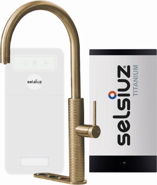 Selsiuz kranen Selsiuz by Gessi 5 in 1 Gold / Goud 350389 - RVS - 5L Boiler