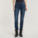 G-Star Ace 2.0 Biker Slim Straight Wmn Jeans Dames 26/30 Worn in Blizzard Katoen/Elastaan