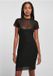 Urban Classics Mesh Double Layer Korte jurk Zwart L
