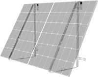 SachsenRAD Zonnepaneelhouder, Aluminiumlegering, Balkonkrachtvoorziening, Zonnepaneel Montage voor Leuningen, Plat dak of tuin, balkonhouder voor alle zonnemodulebreedtes van 92-120 cm