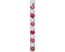 FEERIC CHRISTMAS - Kerstboomversiering, 12 kerstballen, diameter 6 cm, rood en wit