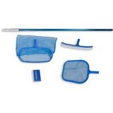 Maison Exclusive - Kit d'entretien de piscine avec manche télescopique et brosse