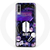 Maniacase Etui voor Samsung Galaxy A50 Bangtan Sonyeondan BTS Logo Army Bomb Lightstick